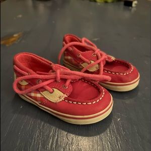 Sperry baby girl/toddler walker shoes size 3.